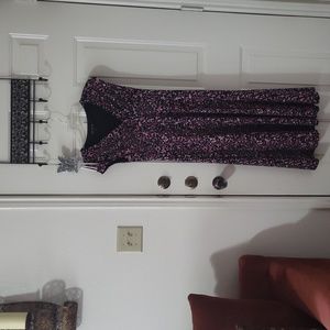 Leaf Print Long Dress